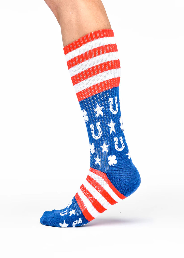 LUCKY CHUCK  Lucky Stripes & Stars Performance Socks