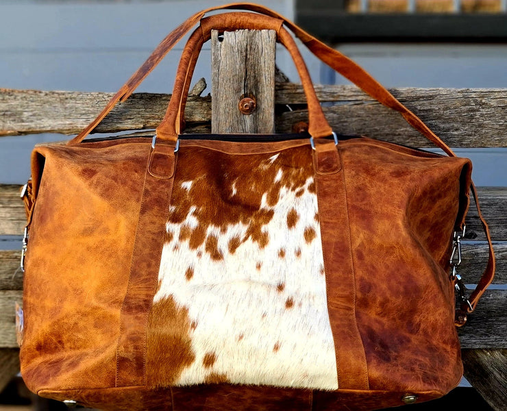 Cowhide Duffel Bag – Infiniti Equine Shop - Main Image